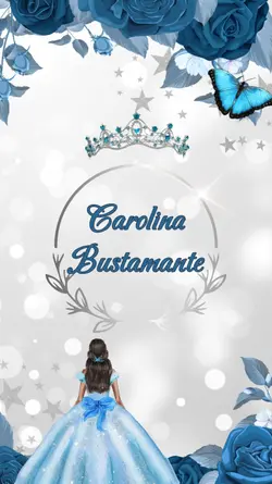 Invitacion 15 azul
