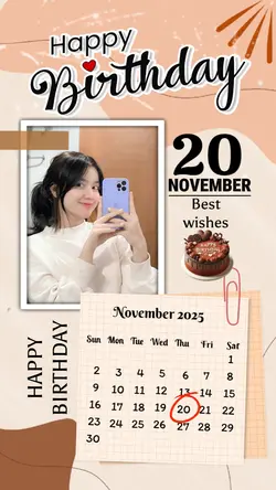 20 NOVEMBER HBD 2025