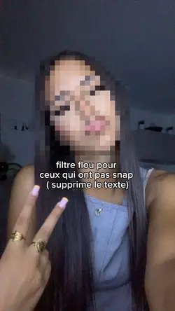 filtre flou snap