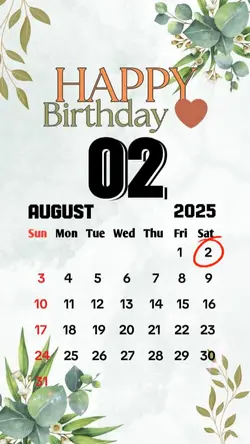 birthday 02 August
