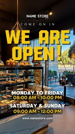 WE ARE OPEN