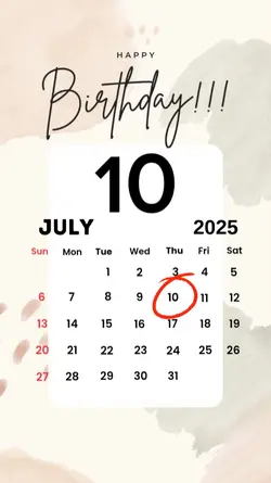 birthday 10 July