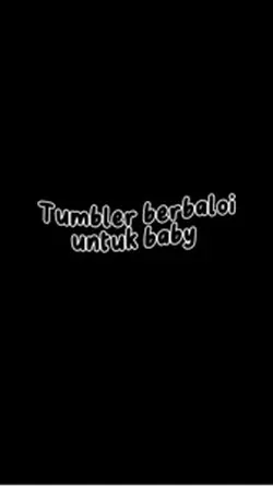 tumbler baby berbalo