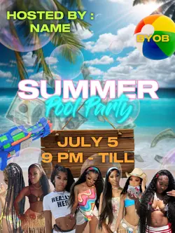 Pool Party Flyer