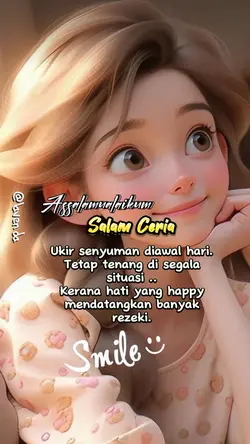 Jangan lupa senyum