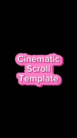 Cinematic scroll