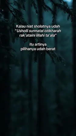 kalo niatnya udah