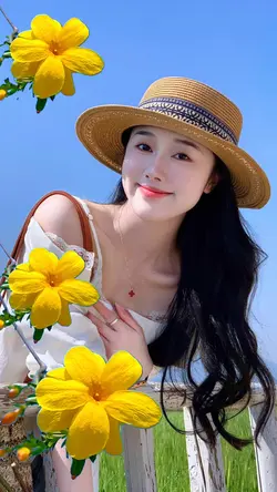 In the flowers