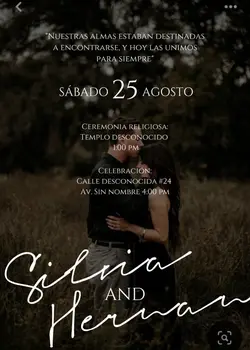 Invitación de boda 