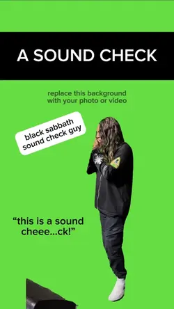a sound check guy