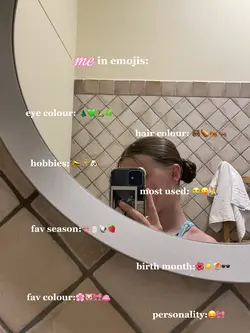 me in emojis☀️