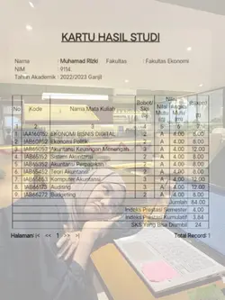 trend nilai ipk
