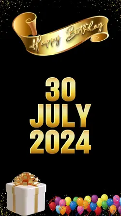Birthday 30 july