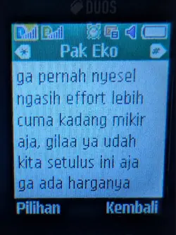 ga pernah nyesel