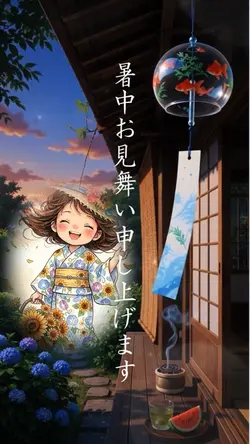 暑中お見舞い申し上げます1クリップ