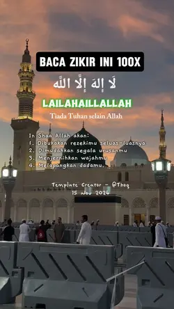 Baca 100x Zikir Ini