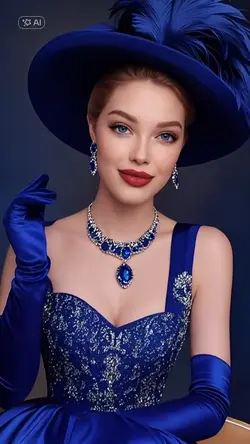 Blue party dress