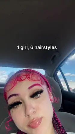 1 girl 6 hairstyles