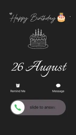 BDAY TO YOU 26AUGUST