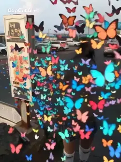 蝶の消滅退場エフェクト