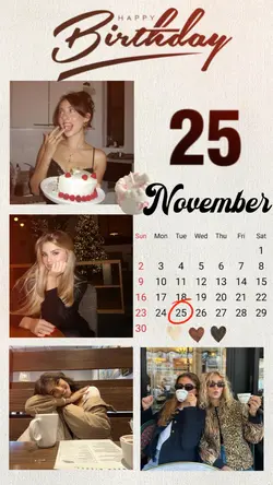 25 NOVEMBER BIRTHDAY