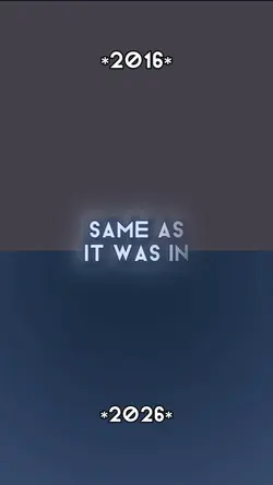 as it was