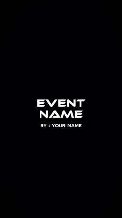 Event template
