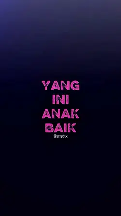 yang ini anak baik