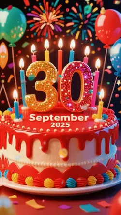 Birthday 30 Sep 2025