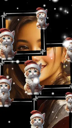 cute cat photo frame