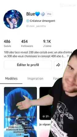 clique sur le modèle