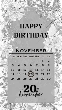 HBD 20 NOVEMBER 2024