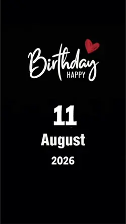 Hbd 11 August 2026