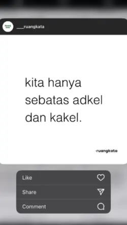 kita hanya sebatas