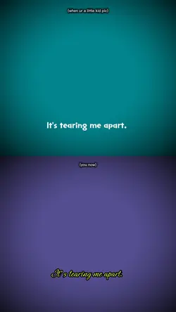 tearing apart 