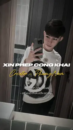 XIN PHÉP CÔNG KHAI