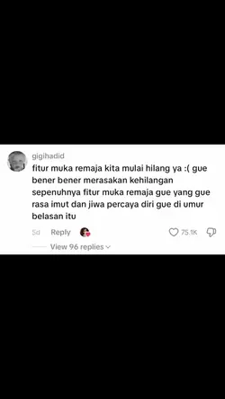 fitur muka remaja
