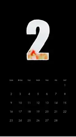 2月カレンダー