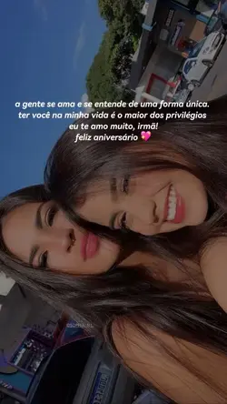 Parabéns irmã 