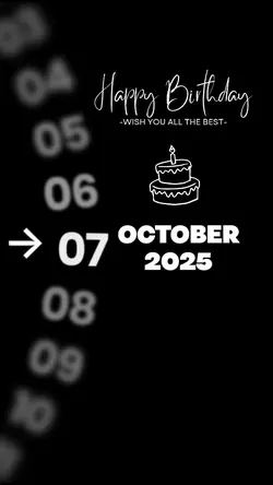 HBD 7 OCTOBER 