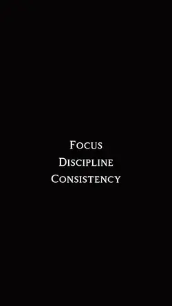 focus, discipline 