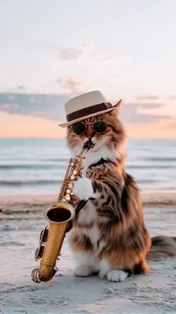 trumpet cat