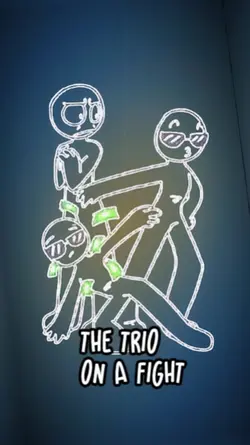 trio on a fight