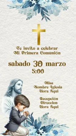 invitacion comunion