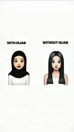 with hijab without