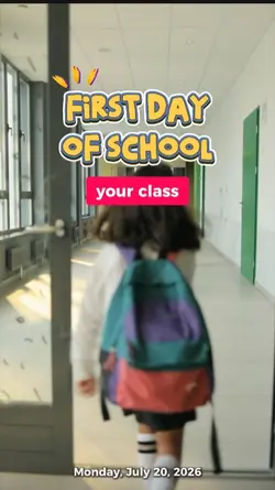 hari pertama sekolah