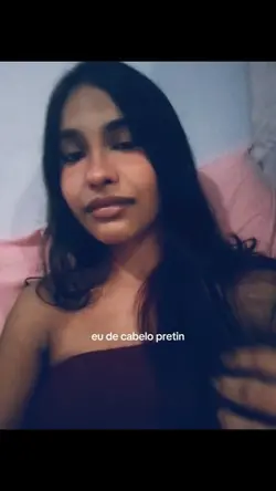 eu de cabelo pretin