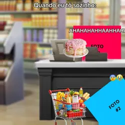 A moça do caixa