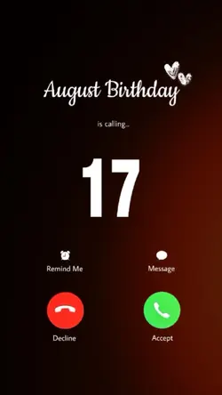 17 August Birthday 