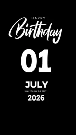HBD 01 July 2026